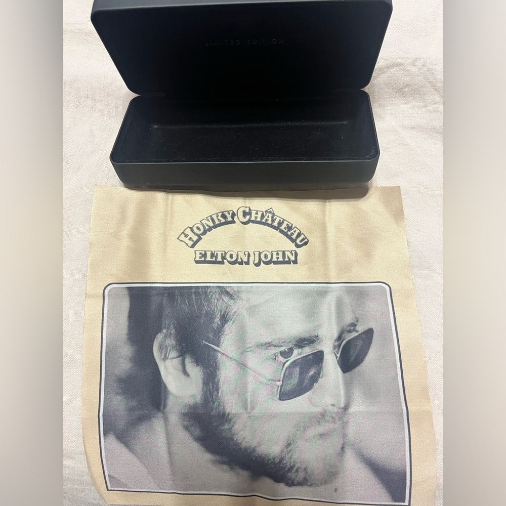 Elton John Honky Château Limited Edition eyeglass case w/ cleaning cloth